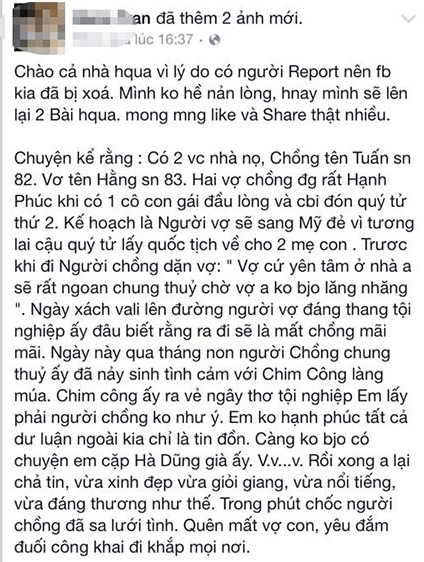 Linh Nga cướp chồng người Linh Nga cướp chồng người