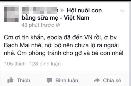 Người bán hàng online tung tin đồn thất thiệt về dịch Ebola để trục lợi? 2