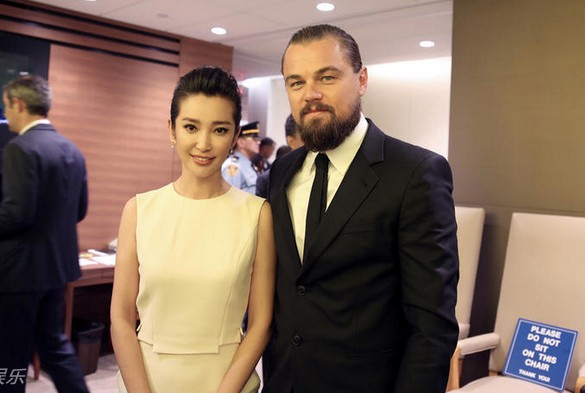 Lý Băng Băng rạng rỡ bên Leonardo DiCaprio 4