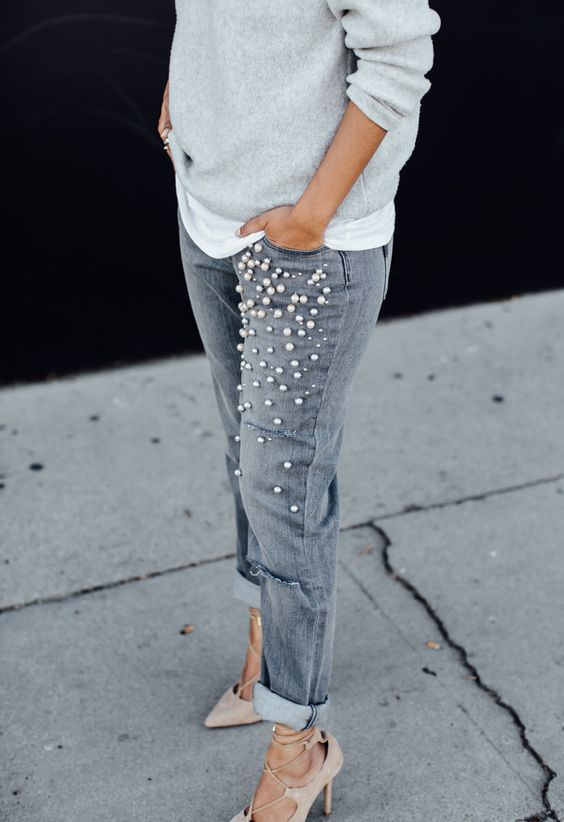 Embellished Jeans