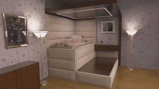 Chiếc giường độc đáo có khả năng nuốt người khi có động đất