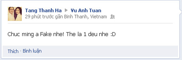 H&agrave; Tăng ch&uacute;c mừng kh&oacute; hiểu tr&ecirc;n Facebook MC Anh Tuấn 1