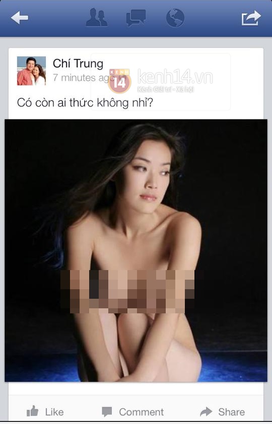Danh hài Chí Trung gây bất ngờ khi đăng ảnh thiếu nữ nude 1