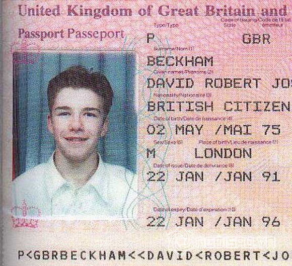 Ảnh hộ chiếu cực điển trai của David Beckham gây chú ý 2