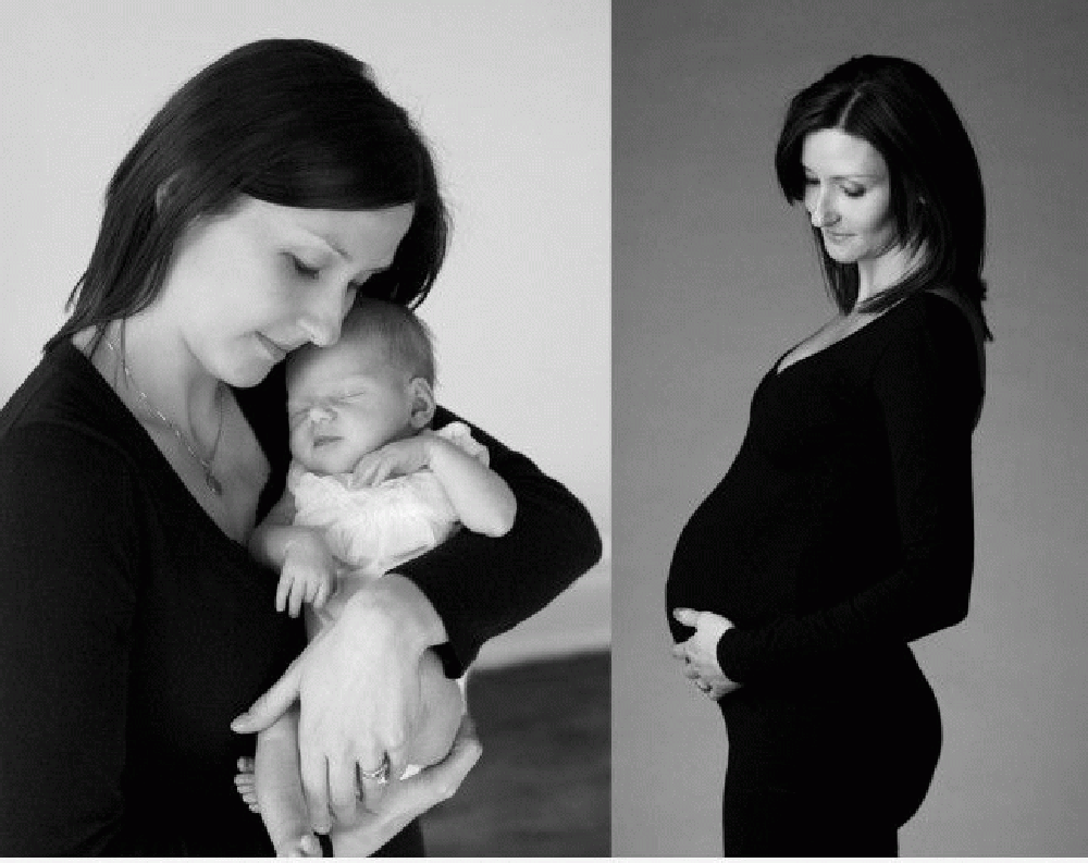 Những hình ảnh cực đáng yêu trước và sau khi sinh con 2