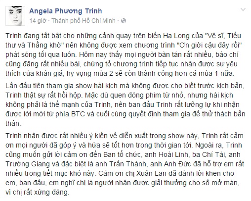 ơn giời cậu đây rồi angela phương trinh 1