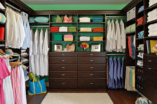 Take the time to organize your wardrobe and give away items that are no longer needed.