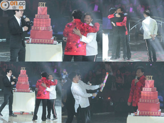 Thành Long ôm hôn Kim Hee Sun trong đại tiệc sinh nhật tuổi 60 5