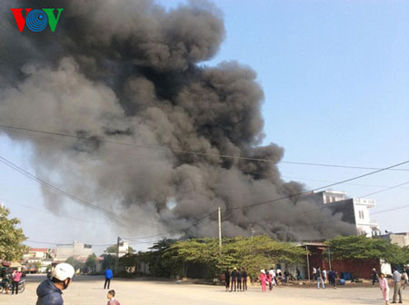 Cháy lớn ở Hải Phòng, lửa thiêu rụi gần 500m2 nhà xưởng 1