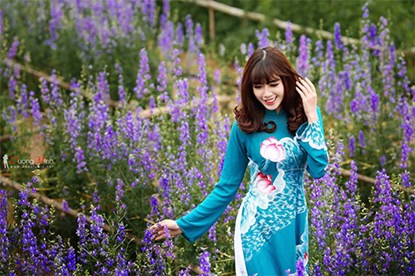 Ảnh du xu&acirc;n tuyệt đẹp của hot girl Việt 2