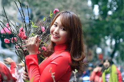 Ảnh du xu&acirc;n tuyệt đẹp của hot girl Việt 13