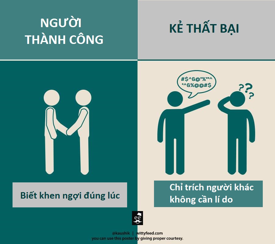 Khác biệt giữa người thành công và kẻ thất bại 6