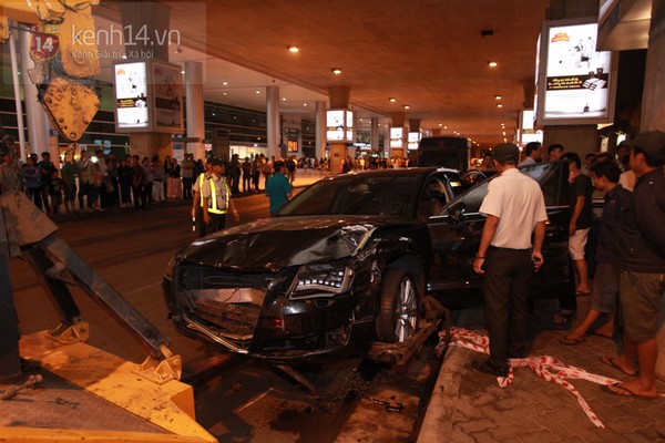 Hiện trường la liệt người bị thương trong vụ tai nạn xe Audi ở sân bay Tân Sơn Nhất 1