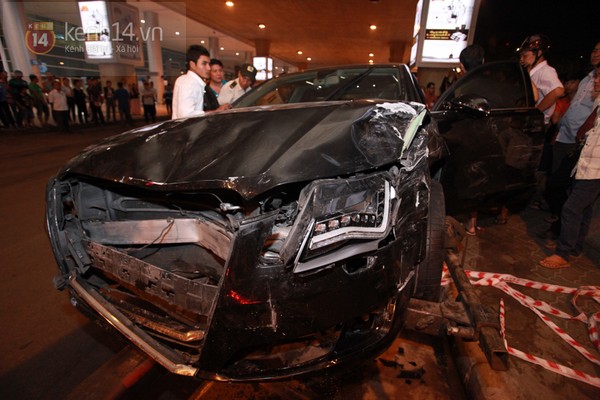 Hiện trường la liệt người bị thương trong vụ tai nạn xe Audi ở sân bay Tân Sơn Nhất 2