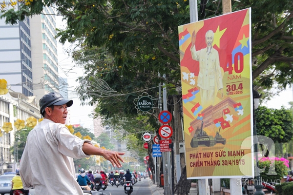 Sài Gòn rực rỡ cờ hoa mừng 40 năm ngày thống nhất đất nước_4