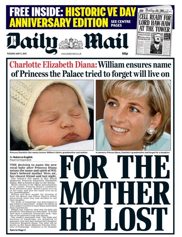 Báo chí Anh sôi nổi bình luận về tên của tiểu công chúa hoàng gia Anh_3