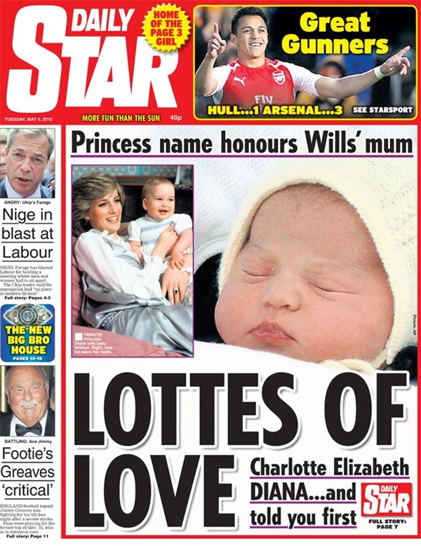 Báo chí Anh sôi nổi bình luận về tên của tiểu công chúa hoàng gia Anh_4