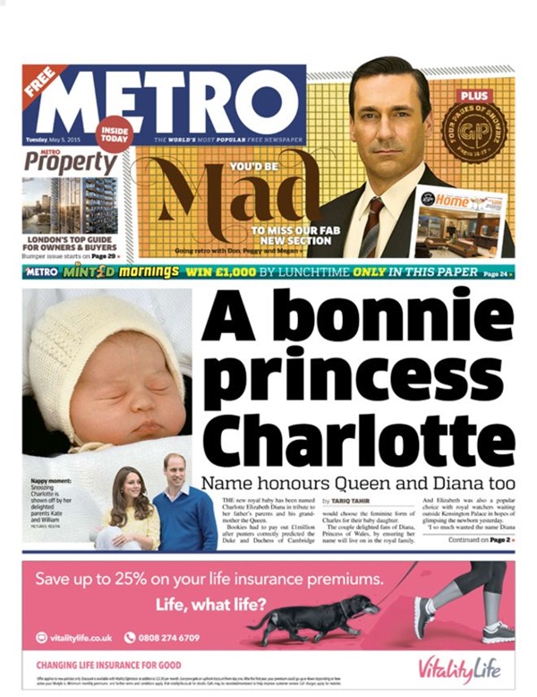 Báo chí Anh sôi nổi bình luận về tên của tiểu công chúa hoàng gia Anh_5