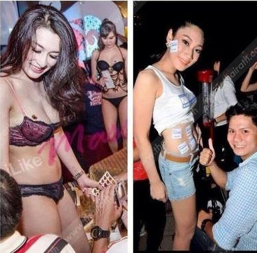 Hoa hậu Bikini Thái gây xôn xao khi quỳ gối để mẹ giẫm lên đầu 6