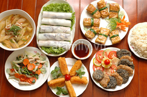 Mốt mở tiệc chay tại gia ngày rằm tháng Giêng 1 Mốt mở tiệc chay tại gia ngày rằm tháng Giêng 1