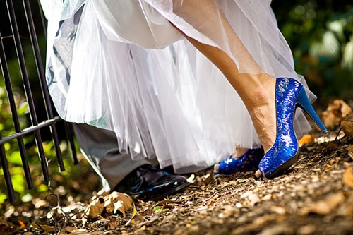 Phá cách với giày color block cho cô dâu thích nổi bật 17