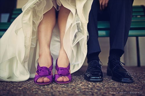 Phá cách với giày color block cho cô dâu thích nổi bật 29