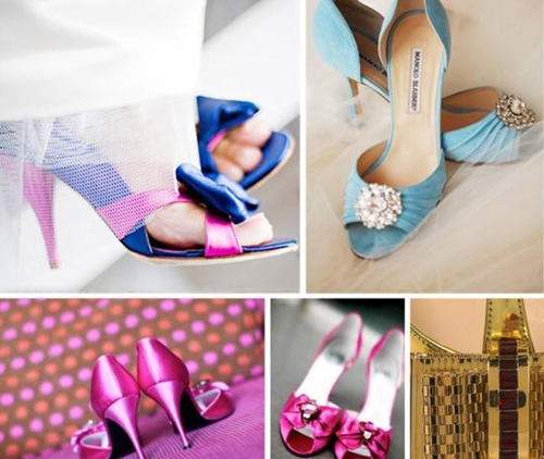 Phá cách với giày color block cho cô dâu thích nổi bật 26