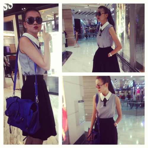 Thanh Hằng, Ngọc Trinh vẫn phong cách với street style đen-trắng 3 Thanh Hằng, Ngọc Trinh vẫn phong cách với street style đen-trắng 3