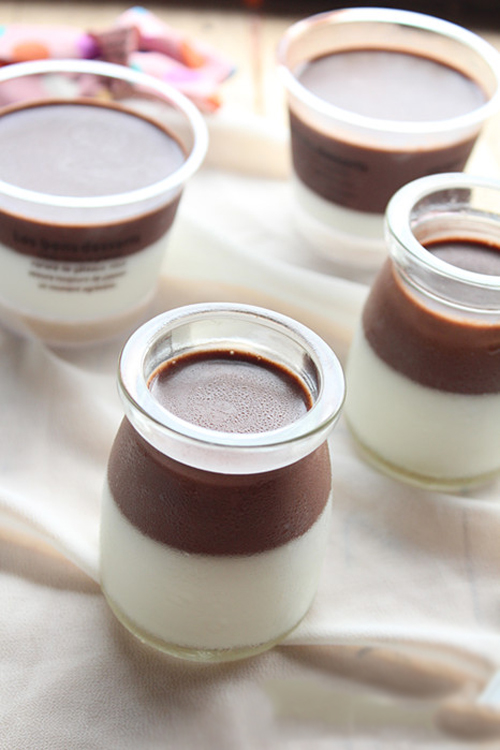 Pudding chocolate 2 màu ngon đẹp ai cũng mê 1