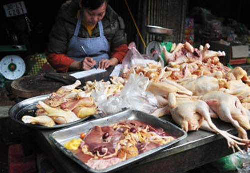 Hà Nội: Giá thịt gà tăng phi mã 1