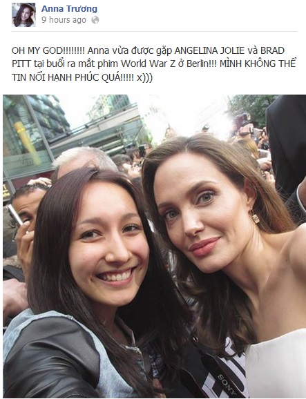 Anna Trương phấn khích vì được gặp Angelina Jolie 1
