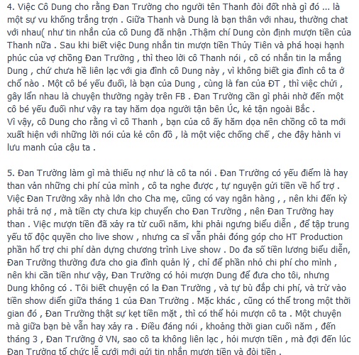 Gia đình bạn gái cũ Đan Trương cho rằng có vay có trả 5