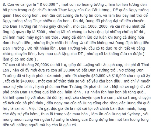 Gia đình bạn gái cũ Đan Trương cho rằng có vay có trả 7