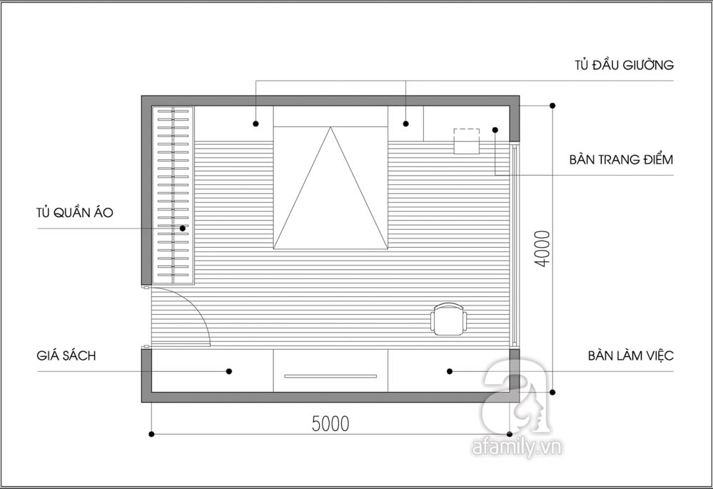 Tư vấn bố trí nội thất cực hợp lý cho phòng ngủ 20m²  1