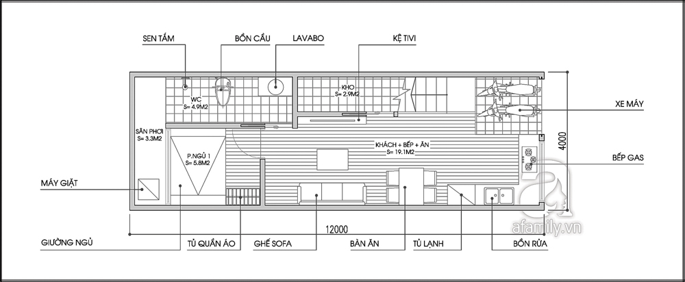 Nếu bạn đang tìm kiếm mẫu thiết kế nhà ống 48m² tối ưu về diện tích nhưng vẫn đáp ứng được mọi nhu cầu của gia đình, đừng bỏ qua những ý tưởng tuyệt vời tại đây. Thiết kế nhà ống đẹp mắt, tiện nghi và hiện đại sẽ làm cho ngôi nhà của bạn trở nên sang trọng và đầy đủ tiện nghi.