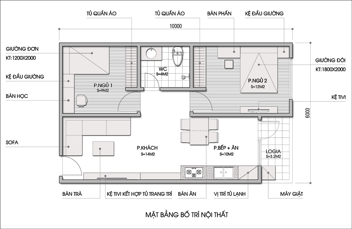 Tư vấn cải tạo căn hộ 60m² hợp phong thủy 1