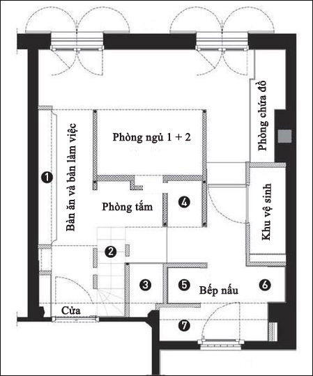 Căn hộ 27m² cá tính với 7 phần không gian riêng biệt 1