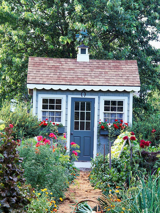 Những ngôi nhà nhỏ tuyệt đẹp trong vườn  1