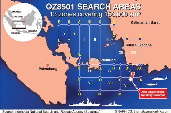 Lực lượng cứu hộ đính chính mới vớt được 3 thi thể nạn nhân máy bay QZ8501 4