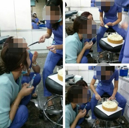 Hàn Quốc: Nhân viên thẩm mỹ viện ăn uống, đùa giỡn trong phòng mổ 3