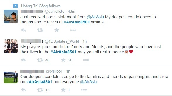 Những lời chia sẻ đẫm nước mắt dành cho gia đình nạn nhân máy bay QZ8501 3