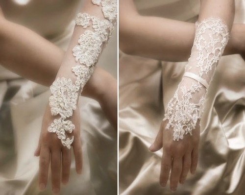 Găng tay quý phái cho cô dâu mùa đông 27