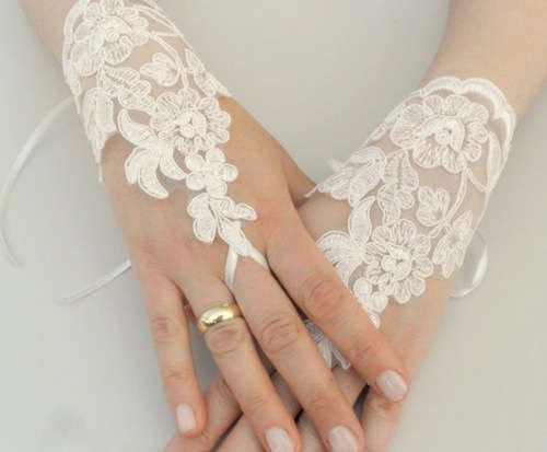 Găng tay quý phái cho cô dâu mùa đông 5