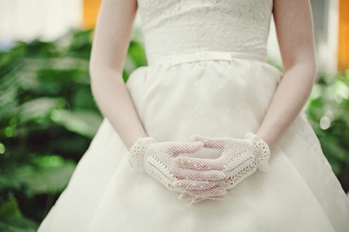 Găng tay quý phái cho cô dâu mùa đông 7