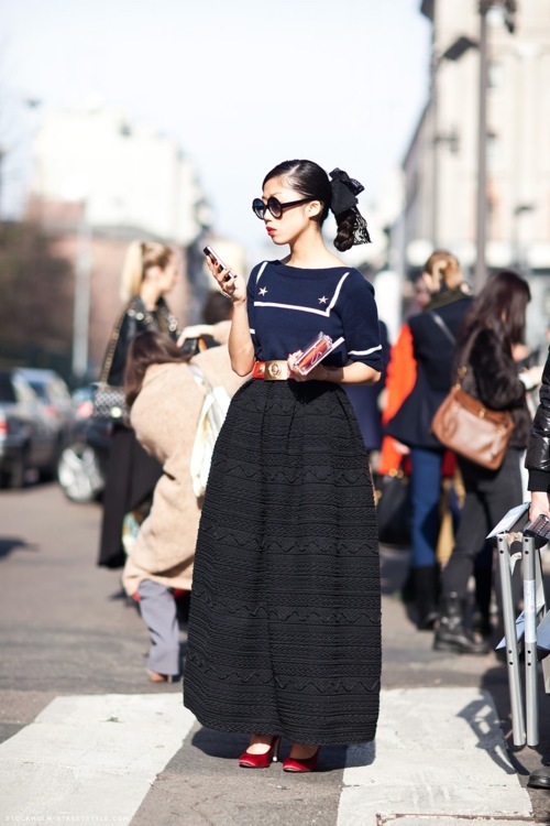 Học tập street style đa sắc của ph&aacute;i đẹp Ch&acirc;u &Aacute; 8
