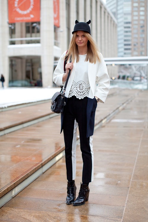 Street style sang trọng xen c&aacute; t&iacute;nh tại New York Fashion Week 2013 21