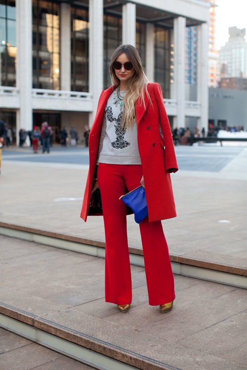 Street style sang trọng xen c&aacute; t&iacute;nh tại New York Fashion Week 2013 9