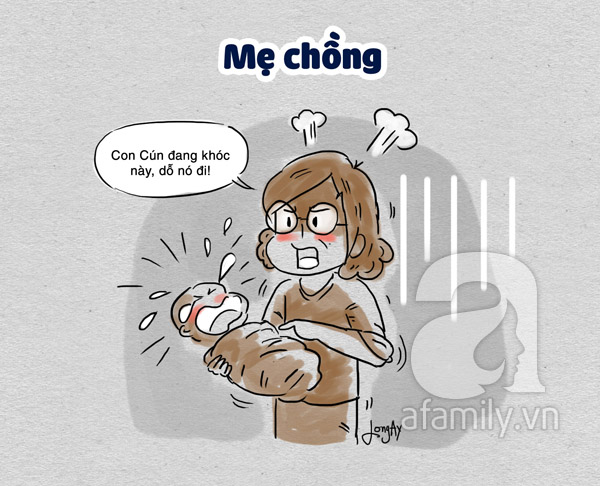 Khác biệt mẹ chồng - mẹ đẻ