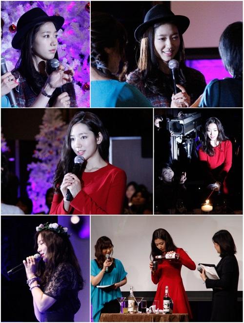 Park Shin Hye trổ tài pha cocktail đón Giáng sinh cùng fan Nhật 4 Park Shin Hye trổ tài pha cocktail đón Giáng sinh cùng fan Nhật 4