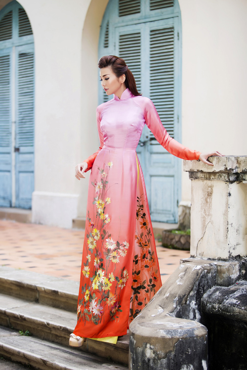 Sao Việt muôn màu muôn vẻ với áo dài đón Tết 2015 9